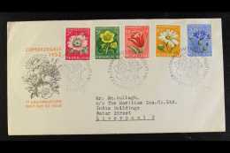 1952 (1 May) Cultural And Social Relief Fund Set (SG 749/53, NVPH 583/87, On Illustrated FDC, Neat Typed Address.... - Autres & Non Classés