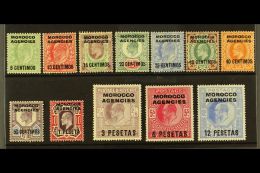 SPANISH CURRENCY 1907-10 KEVII Complete Set, SG 112/23, Fine Mint. Fresh And Attractive. (12 Stamps) For More... - Altri & Non Classificati