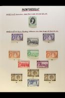 1953-1985 COMPREHENSIVE SUPERB MINT COLLECTION On Leaves, ALL DIFFERENT, Highly Complete For The Period, Inc... - Montserrat