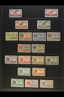 1922-32 COMPLETE MINT/NHM COLLECTION A Complete Run From The 1922 Eagle To The 1932 Surcharged Set, Scott C1/C50.... - Mexique