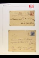 CUREPIPE ROAD 1900-1909 Covers And Postal Cards, Including 1902 15c On 18c Postal Envelope To Egypt, All With... - Mauricio (...-1967)