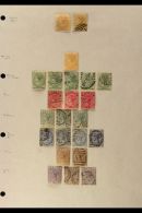1863-1991 MINT & USED COLLECTION On Leaves, Inc 1863-81 ½d (x2, Mint & Used), 1882-84 ½d... - Malta (...-1964)