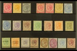 1882-99 MINT QV SELECTION Presented On A Stock Card. Includes 1882 4c, 8c & 10c, 1883-91 Set Of All Values, A... - Straits Settlements