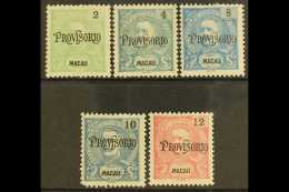 1902 "Provisorio" Opt'd Set, SG 168/72, Fine Mint With & Without Gum, Usual Perf Faults (5 Stamps) For More... - Autres & Non Classés