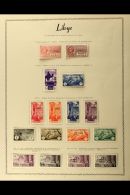 LIBYA 1928-41 Fine Mint Air Post Stamps Collection On Printed Album Pages, Includes 1928-29 50c And 80c, 1937-41... - Other & Unclassified