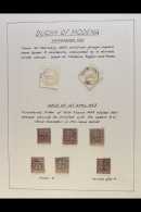 MODENA NEWSPAPER STAMPS 1853 - 9 Fine Used And Unused Collection Including "Gazzette Estensi" Cut Squares (2),... - Unclassified