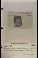 IMPRESSIVE RANGES ON DEALER'S DISPLAY SHEETS 1854 To 1960's Mint And Used (mainly Used) Including States. With... - Other & Unclassified