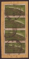 FORGERY 1984 10r Maroon & Light Green 'Forest & Hillside', As SG 936, Vertical Strip Of Four Forgeries... - Otros & Sin Clasificación