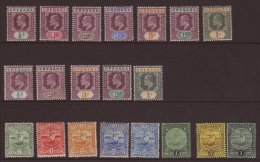 1902-11 KEVII MINT RANGE On A Stock Card. Includes 1902 Set To 1s, 1904-06 ½d, 2d, 3d, 6d And 1s, 1906... - Granada (...-1974)
