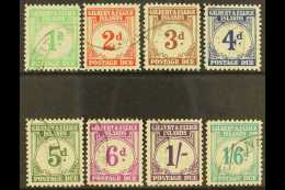 POSTAGE DUE 1940 Complete Set, SG D1/D8, Very Fine Used, A Rare Set As Used. (8 Stamps) For More Images, Please... - Islas Gilbert Y Ellice (...-1979)