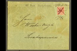 SOUTH WEST AFRICA 1899 (10 JUL) Printed Envelope To Swakopmund Bearing 10pf Cancelled By Scarce KHANRIVER RAILWAY... - Otros & Sin Clasificación