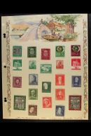 WEST GERMANY AND WEST BERLIN 1949-1957 Fine Mint Collection On Thirteen Beautifully Hand Painted Album Pages,... - Other & Unclassified