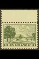 THERESIENSTADT 1943 (-) Blackish Grey-green Jewish Ghetto Parcel Admission Local Stamp, Michel 1, Never Hinged... - Altri & Non Classificati