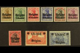 BELGIUM 1914-16 Overprints Complete Set (Michel 1/9, SG 1/9), Fine Never Hinged Mint, Very Fresh. (9 Stamps) For... - Otros & Sin Clasificación