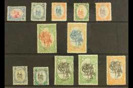 SOMALI COAST 1902-03 "INVERTED CENTRES" Mint Range To 5f On A Stock Card. (12 Stamps) For More Images, Please... - Andere & Zonder Classificatie