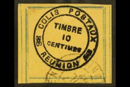 REUNION PARCEL POST (Colis Postaux) 1898 10c Black / Orange (blue Frame), SG P12, Very Fine Used. For More Images,... - Other & Unclassified