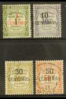 MOROCCO POSTAGE DUE 1909-10 Set, Yv 6/9, Very Fine Cds Used (4 Stamps) For More Images, Please Visit... - Other & Unclassified