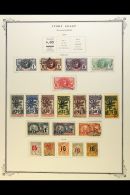 IVORY COAST 1906-60 VERY FINE USED COLLECTION Presented On Printed Pages. Includes 1906 Faidherbe Set Complete,... - Autres & Non Classés