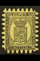 1871 10p Black/buff, Wove Paper, Type II Serpentine Roulette, SG 57, Mint With Part OG & Tiny Surface Scrape... - Otros & Sin Clasificación