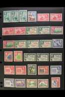 1938-55 KGVI Definitives Complete Set Less 10s, SG 249/66 & 266b, PLUS All The SG Listed Additional Perfs,... - Fidschi-Inseln (...-1970)