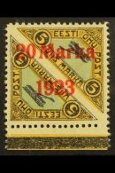 1923 AIR 20m On 5m Pair, Perf 11½, SG 47a (Michel 44Aa), Fine Mint. For More Images, Please Visit... - Estland