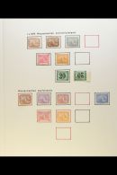 1879-1909 MINT COLLECTION THE DE LA RUE ISSUES - We Note All 1879 Values To 2pi With 1pi & 2pi Wmks Upright... - Other & Unclassified