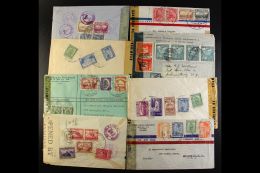 1942-1945 CENSORED COVERS. An Interesting Collection Of Commercial Censor Covers With Multiple Frankings Mostly... - Ecuador