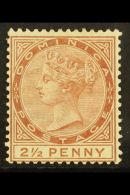 1883-86 2½d Red Brown, CA Wmk, SG 15, Fine Mint For More Images, Please Visit... - Dominica (...-1978)