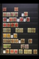 1855-1915 ATTRACTIVE MOSTLY USED COLLECTION On A Two-sided Stock Page, Inc 1855 3c Used (3 Margins), 1866 3c Used... - Dänisch-Westindien