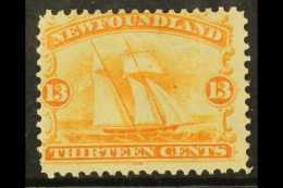 1865 13c Orange Yellow, Schooner, SG 29, Fine Mint. For More Images, Please Visit... - Autres & Non Classés