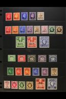 MIDDLE EAST FORCES 1942-51 FINE MINT COLLECTION That Includes Amongst Others, The 1942 (M1) Opt'd Set (SG M1/5),... - Afrique Orientale Italienne