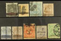 1878-1881 PROVISIONALS A Used Collections Of All Different Provisionals. Includes 1878 1c (SG 138), 2c (SG 140)... - Guyana Britannica (...-1966)
