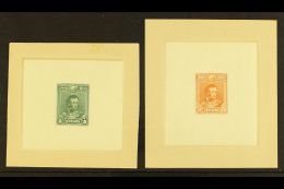 1899 IMPERF DIE PROOFS. 1899 Antonio Jose De Sucre 5c & 10c Issues (Scott 64/65, SG 94 & 96) On Thin... - Bolivien