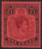 1937 (Nov) £1 Purple And Black On Red, 1st Printing SG 121, Very Fine Mint.  For More Images, Please Visit... - Bermudes