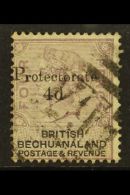 PROTECTORATE 1888 4d On 4d, SG 44, Fine Used. For More Images, Please Visit... - Other & Unclassified