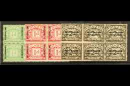 POSTAGE DUES 1926 Set Complete, SG D1/3, In Mint Blocks Of 6 (some Toning /staining On 1d Block) Otherwise Fine... - Altri & Non Classificati