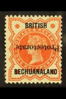 1890 ½d Vermilion With 15mm "Protectorate" Overprint INVERTED, SG 54a, Fine Mint. For More Images, Please... - Other & Unclassified