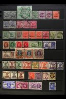 1933-1950 USED COLLECTION On A Stock Page, Inc 1933-37 To 12a Inc ½a Block Of 4 & 2a, 1934-37 Set,... - Bahreïn (...-1965)