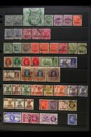 1933-1950 USED COLLECTION On A Stock Page, Inc 1933-37 To 12a Inc ½a Block Of 4 & 2a, 1934-37 Set,... - Bahrein (...-1965)