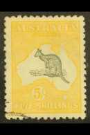 1915 5s Grey And Yellow 2nd Watermark, SG 30, Used With Small Cancellation At Lower- Right Corner. For More... - Other & Unclassified