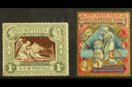 NEW SOUTH WALES 1897 Diamond Jubilee/ Hospital Charity "SPECIMEN" Set, SG 280s/81s, 1s With Tiny Corner Thin &... - Other & Unclassified