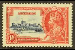 1935 1½d Deep Blue And Scarlet Silver Jubilee, Variety "Kite And Horizontal Log", SG 31l, Very Fine Never... - Ascension