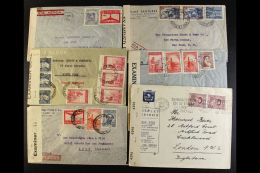 1940-1945 CENSORED COVERS. An Interesting Collection Of Commercial Censor Covers Mostly Addressed To USA With... - Sonstige & Ohne Zuordnung