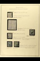 1882-85 12c NUMERAL ISSUE A Specialised Group On An Album Page, Includes An Imperf Essay And A Perf 12 Essay Block... - Altri & Non Classificati