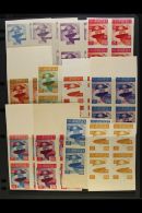 UNIVERSAL POSTAL UNION CROATIA 1949 EXILE ISSUES - An Attractive Collection Of IMPERF PROOF BLOCKS Of 4 Printed In... - Sin Clasificación