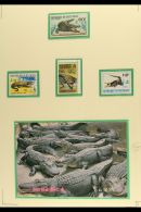 REPTILES An All Different Never Hinged Mint Collection In An Album. Crocodiles, Lizards, Skink, Chameleon, Gecko... - Unclassified