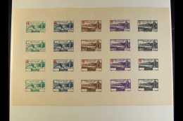RED CROSS LEBANON 1947 Air Mail Issue In A Colour Separations On A Sheet With 20 Impression ((four Of Each Value),... - Unclassified