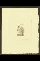 RED CROSS IVORY COAST 1964 50f Red Cross Postage Issue, ARTIST SIGNED SEPIA PROOF, As Yvert 224, Clean & Fine.... - Sin Clasificación