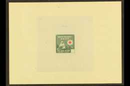 RED CROSS HAITI 1945 MASTER DIE PROOF In Dark Blue-green (5c Issued Colour), Blank Value Tablet, As Scott 361/7,... - Unclassified