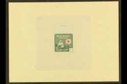 RED CROSS HAITI 1945 MASTER DIE PROOF In Dark Blue-green (5c Issued Colour), Blank Value Tablet, As Scott 361/7,... - Sin Clasificación